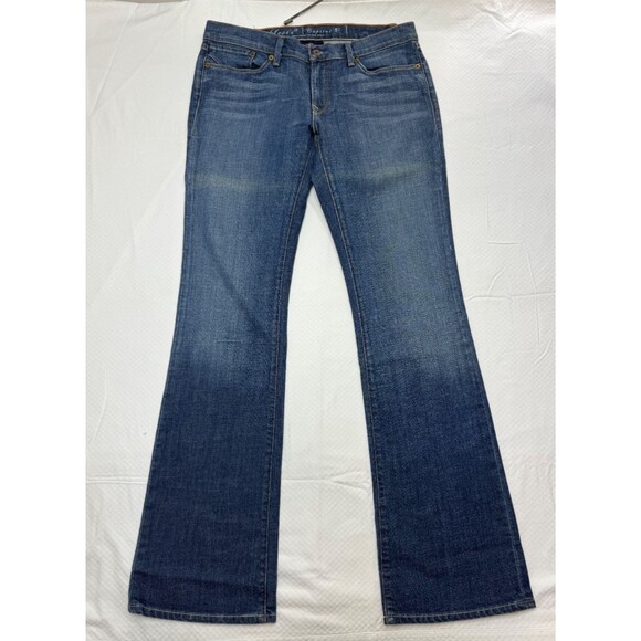 Levi's Women Capital E Low Rise Boot Cut Slim Fit Swank Jeans Sz 30 Blue Vintage - Picture 1 of 13